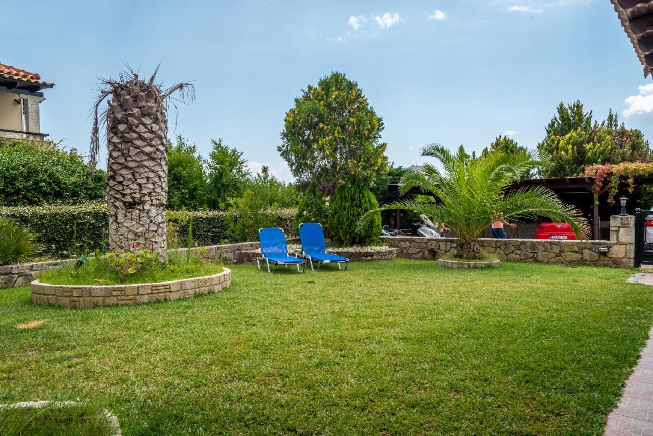 Blue Thea Luxury Villa In Afitos Zewnętrze zdjęcie