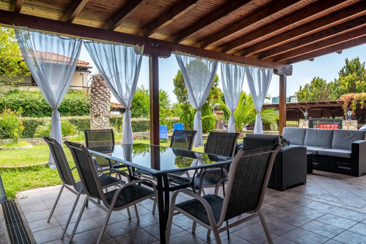 Blue Thea Luxury Villa In Afitos Zewnętrze zdjęcie