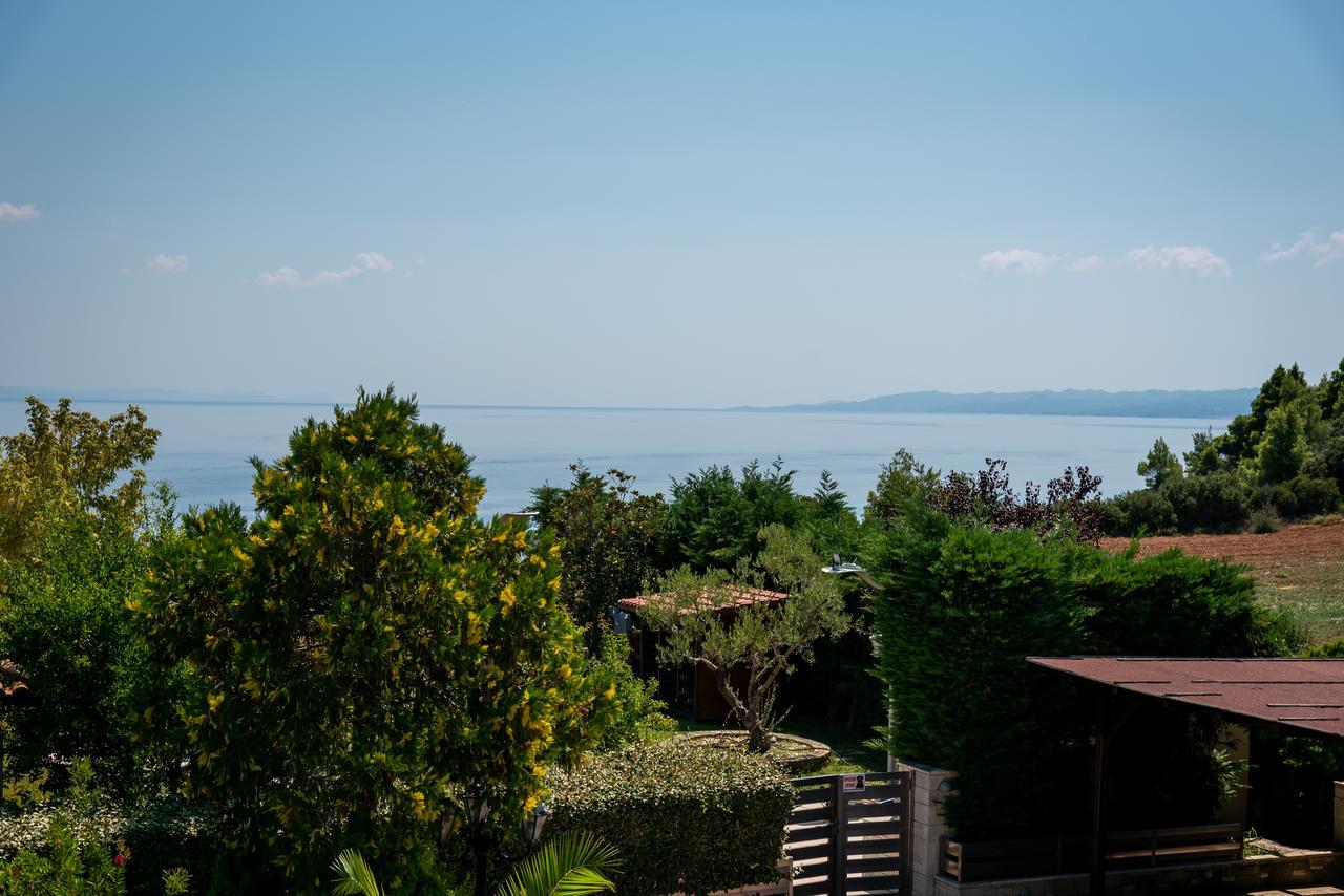 Blue Thea Luxury Villa In Afitos Zewnętrze zdjęcie