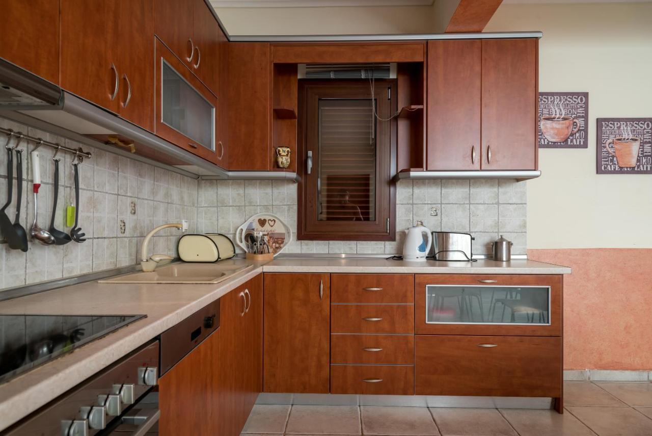 Blue Thea Luxury Villa In Afitos Zewnętrze zdjęcie